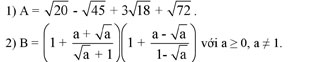 Đề thi thử vào lớp 10 môn Toán