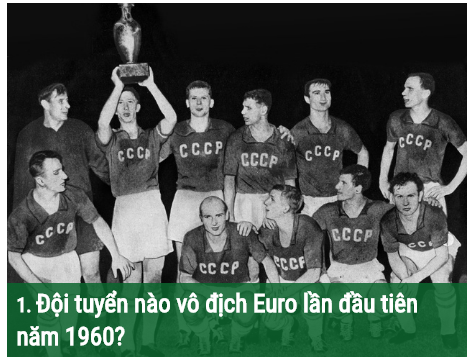 Thử tài hiểu biết của bạn về lịch sử các kỳ Euro