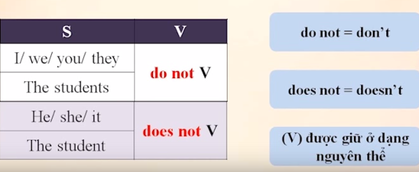 Thì hiện tại đơn của động từ thường - Simple Present Thì hiện tại đơn với động từ thường