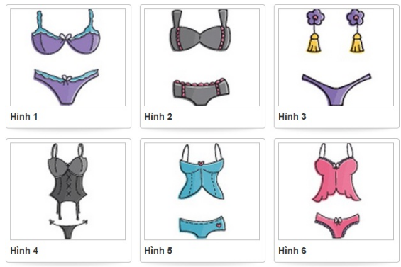 Trắc nghiệm: Chọn nội y đoán tính cách