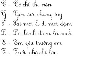 Phương pháp luyện viết chữ đẹp - Phần 2