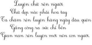 Phương pháp luyện viết chữ đẹp - Phần 2