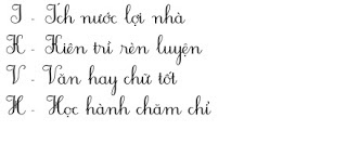Phương pháp luyện viết chữ đẹp - Phần 2