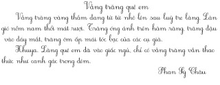 Phương pháp luyện viết chữ đẹp - Phần 2