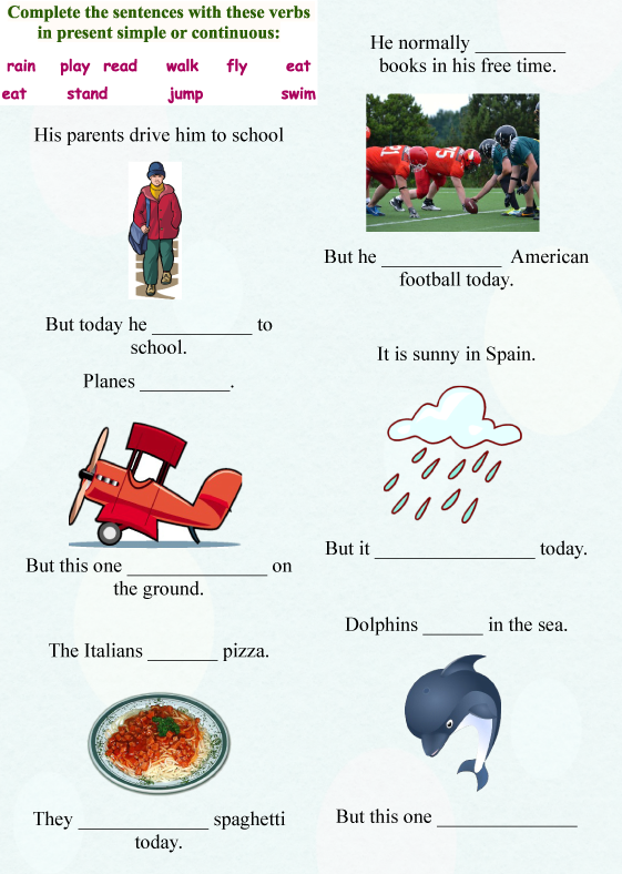 Bài tập thì hiện tại đơn và hiện tại tiếp diễn có đáp án Bài tập thì hiện tại đơn và hiện tại tiếp diễn