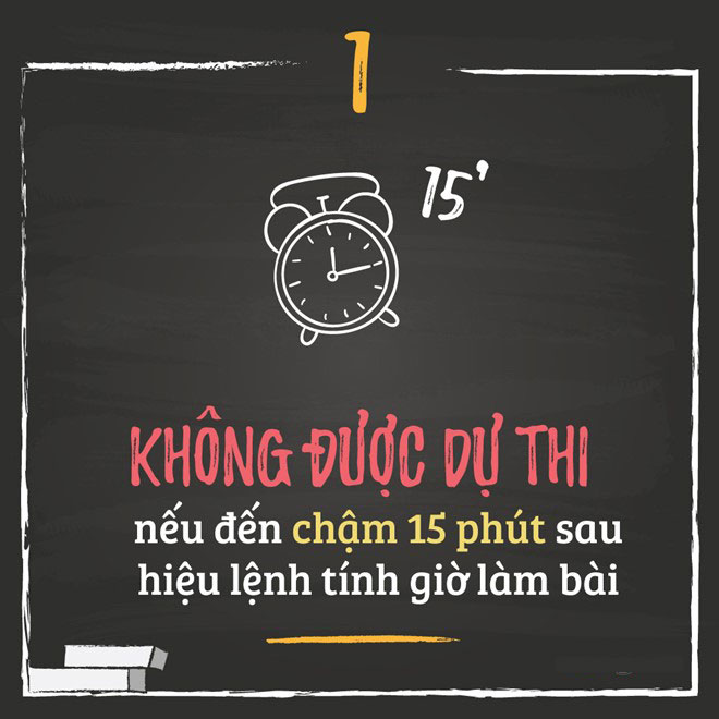 10 lưu ý thí sinh khi thi THPT quốc gia 2016