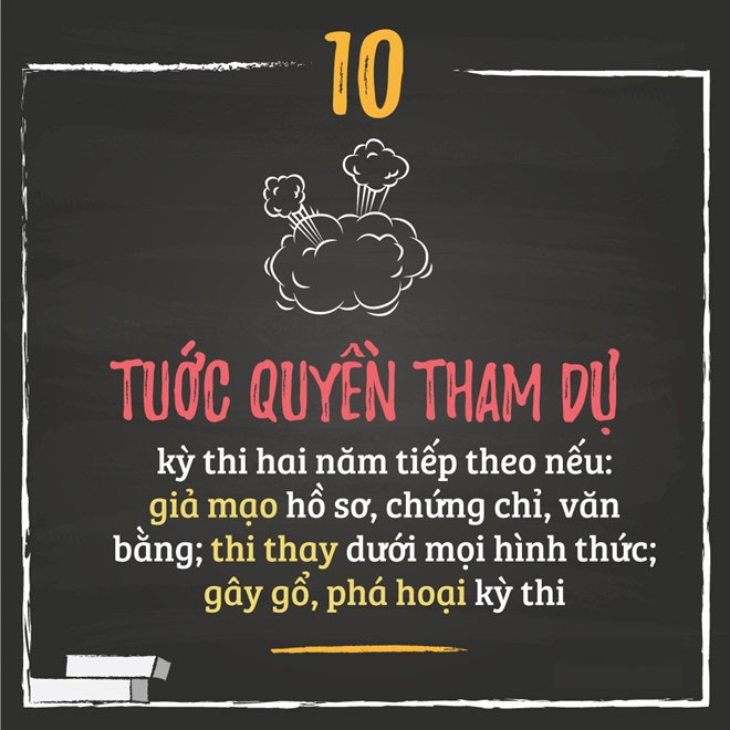 10 lưu ý thí sinh khi thi THPT quốc gia 2016