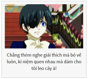 Nhân vật nào trong Hắc Quản Gia tượng trưng cho con người bạn?
