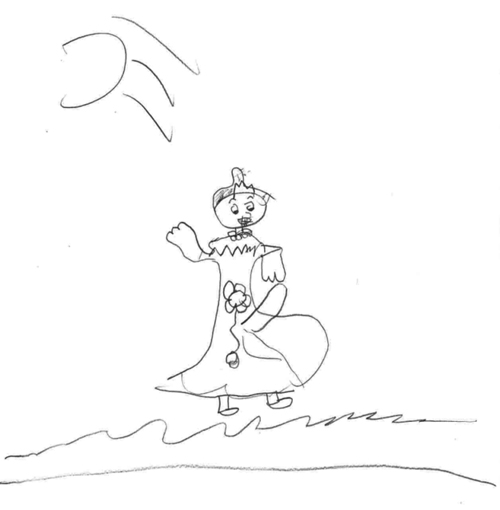 Bạn có thể nhận ra công chúa Disney nào qua nét vẽ của bé 6 tuổi?