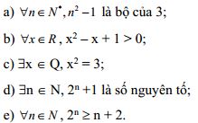 Bài tập mệnh đề toán học lớp 10 Bài tập mệnh đề toán học lớp 10