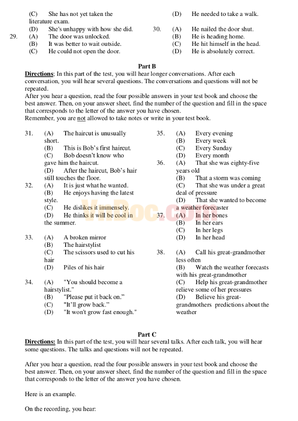 Đề thi chứng chỉ b1 châu âu có đáp án Đề thi chứng chỉ b1 châu âu