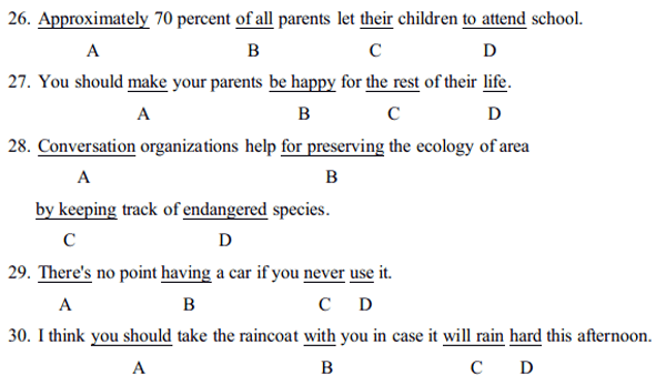 Bài tập Tiếng Anh lớp 11 unit 3