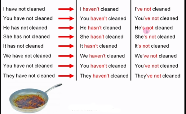 Cấu trúc câu khẳng định - phủ định - nghi vấn hiện tại hoàn thành