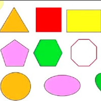 Fashcard cho bé học tiếng Anh - Chủ đề hình học