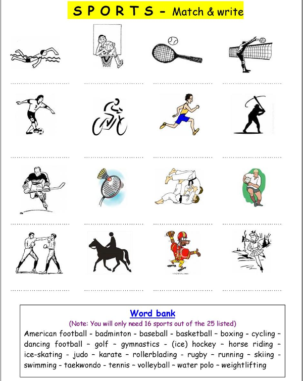 Tiếng anh chủ đề thể thao