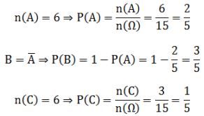 Bài tập xác suất lớp 11 có đáp án