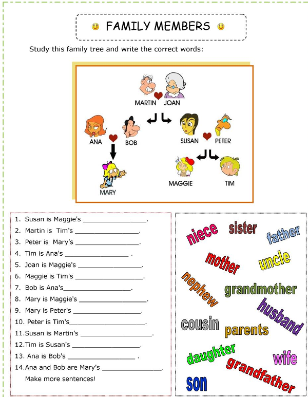 Từ vựng tiếng Anh nói về gia đình