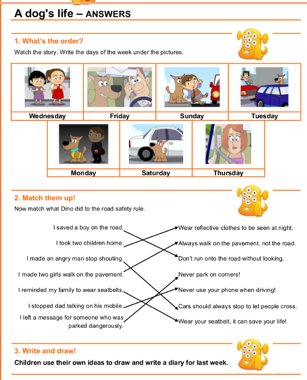 Bài tập tiếng anh trẻ em có đáp án