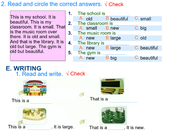 Đề kiểm tra môn Tiếng Anh lớp 3