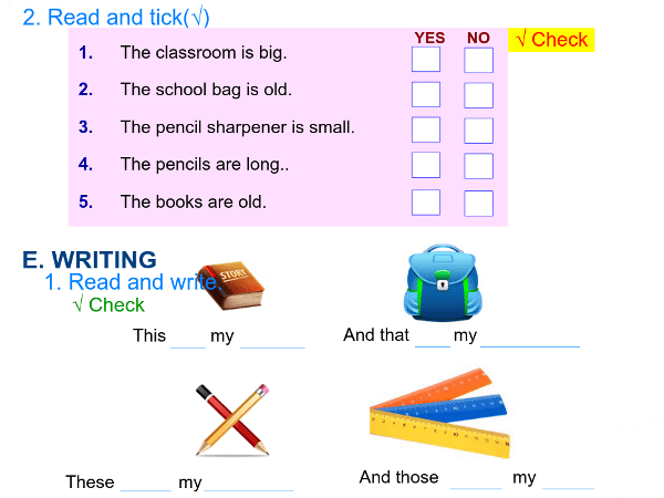 Bài tập tiếng Anh lớp 3