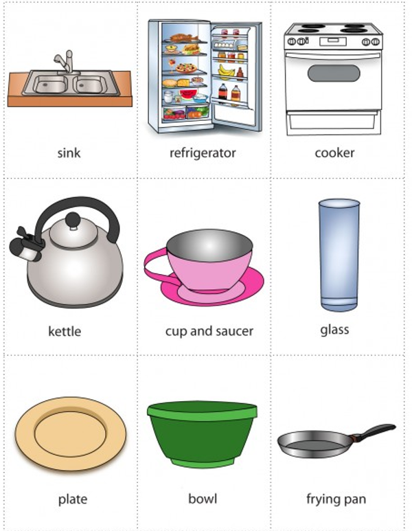 Học từ vựng theo tranh: Chủ đề nhà cửa