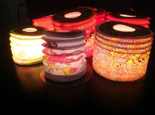 Cách làm lồng đèn xếp đơn giản 