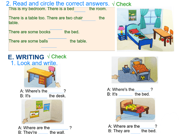 Bài tập học tiếng Anh lớp 3