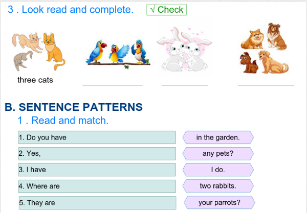 Bài kiểm tra trắc nghiệm Tiếng Anh lớp 3 Bài tập Tiếng Anh lớp 3 nâng cao