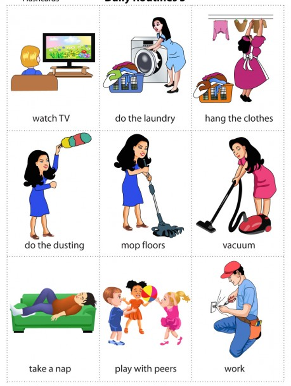 Tiếng Anh về hoạt động hàng ngày