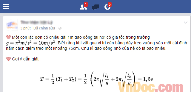 Cách gõ công thức toán học lên facebook 