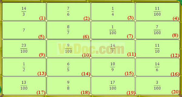 Đề thi Violympic toán tiếng anh lớp 5 vòng 1