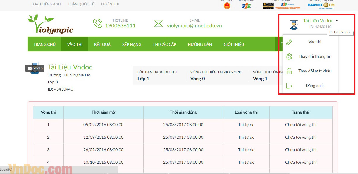 Hướng dẫn luyện thi Violympic cùng VnDoc