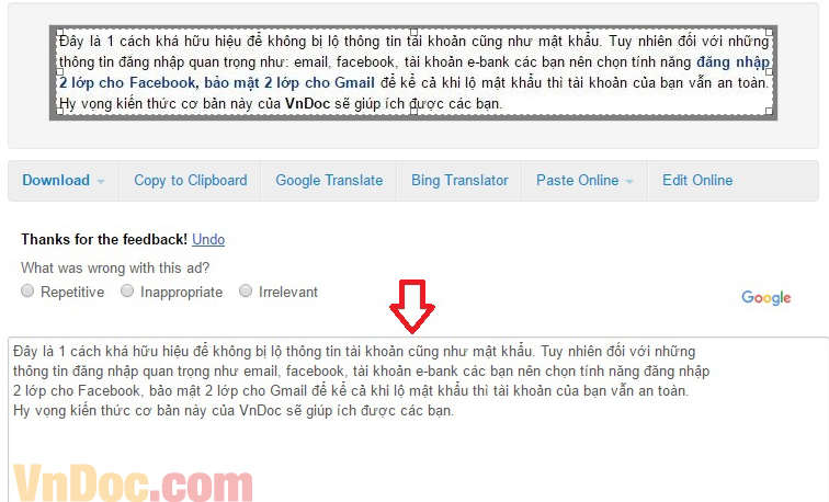 Chuyển văn bản hình ảnh sang text Chuyển văn bản hình ảnh sang chữ