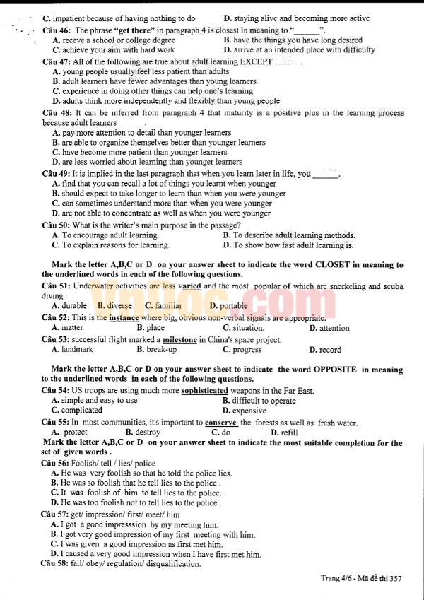 Bộ Đề kiểm tra KSCL đầu năm Tiếng Anh 12 có lời giải và đáp án Bộ Đề kiểm tra KSCL đầu năm Tiếng Anh 12