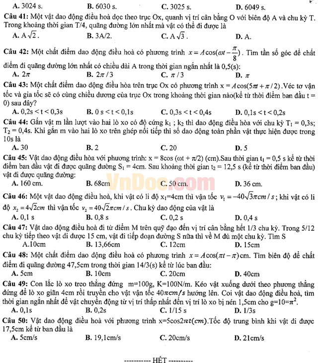 Đề thi khảo sát chất lượng đầu năm môn Vật lý lớp 11 có đáp án