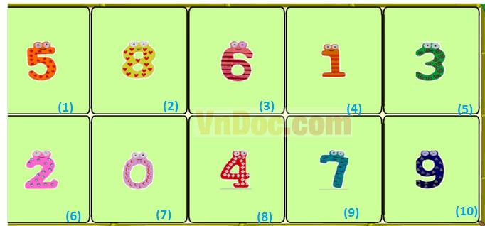 Đề thi Violympic Toán lớp 1 vòng 1