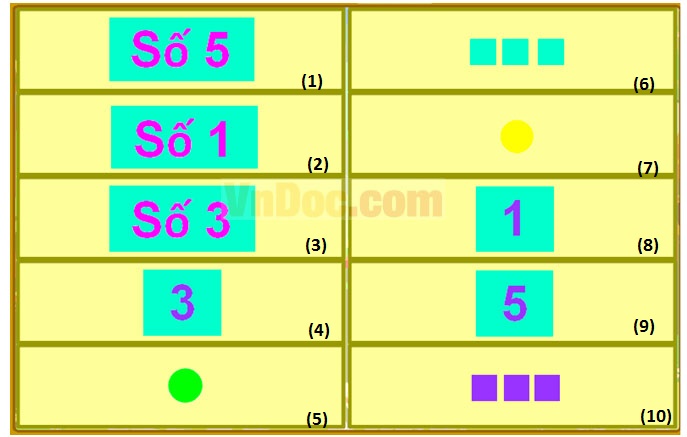 Đề thi Violympic Toán lớp 1 vòng 1