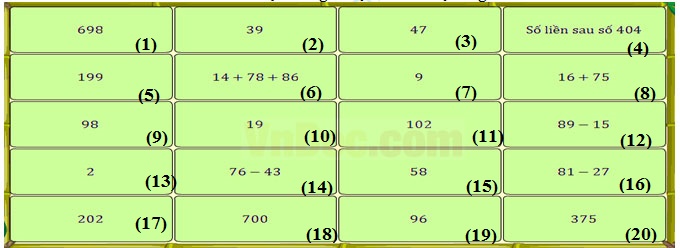 Đề thi Violympic Toán lớp 3 vòng 1