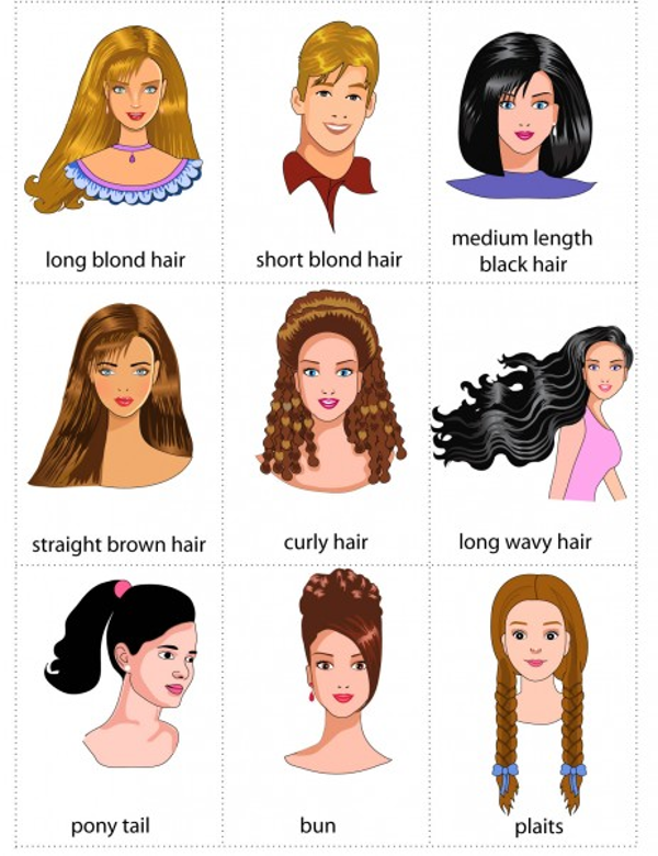 Flashcards for Kids: Hair