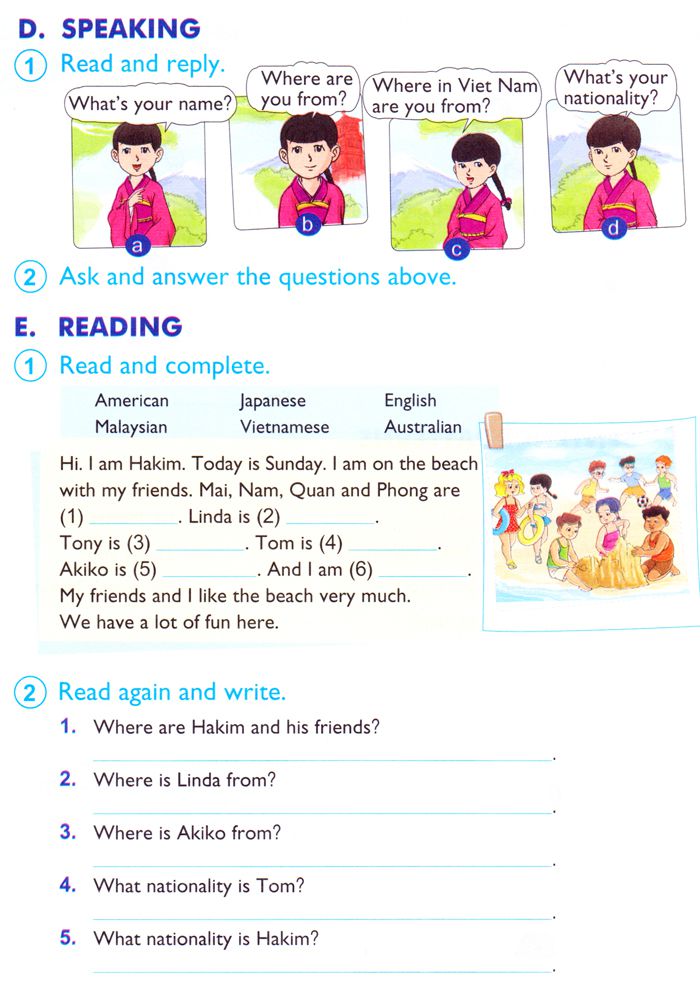 Bài tập Tiếng Anh lớp 4 có đáp án Bài tập Tiếng Anh lớp 4
