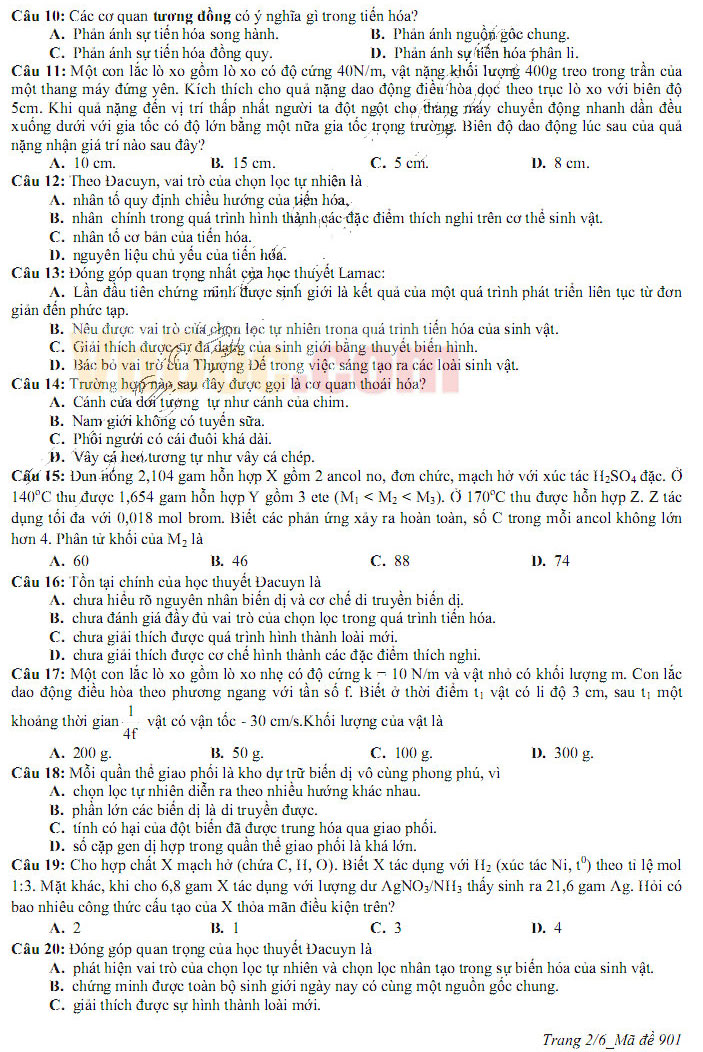 Đề thi thử THPT Quốc gia năm 2017 bài thi Khoa học tự nhiên trường THPT chuyên Longoni Chelsea Đề thi thử THPT Quốc gia năm 2017 bài thi Khoa học tự nhiên trường THPT chuyên Longoni Chelsea