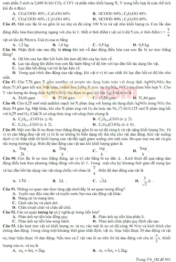 Đề thi thử THPT Quốc gia năm 2017 bài thi Khoa học tự nhiên trường THPT chuyên Longoni Chelsea Đề thi thử THPT Quốc gia năm 2017 bài thi Khoa học tự nhiên trường THPT chuyên Longoni Chelsea