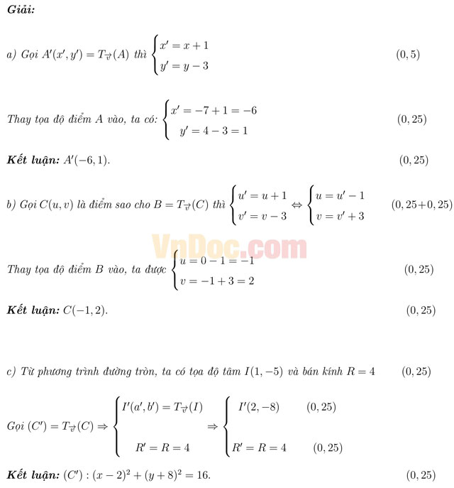 Đề thi khảo sát chất lượng đầu năm môn Toán lớp 11 có đáp án