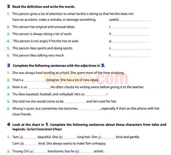 Bài tập anh lớp 6 Unit 3 Bài tập tự luận Tiếng Anh lớp 6 Unit 3 có đáp án