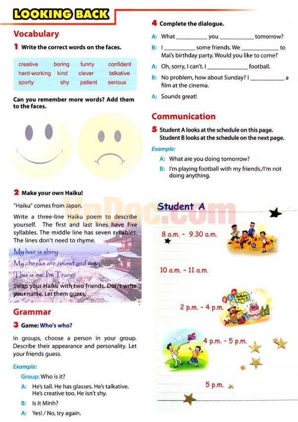 Đề kiểm tra tiếng anh lớp 6 chương trình mới Tiếng Anh lớp 6 chương trình mới