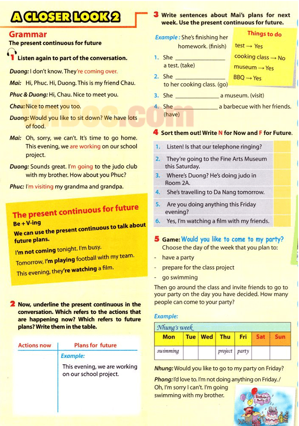 Bài tập tiếng Anh lớp 6 Thí điểm Unit 3 có đáp án Bài tập tiếng Anh lớp 6 Thí điểm Unit 3