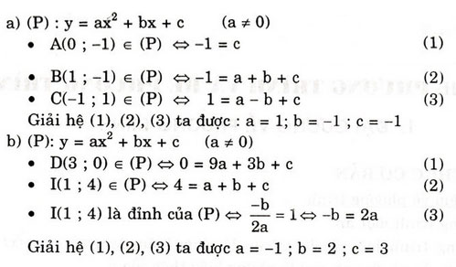Giải bài tập trang 50, 51 SGK Đại số 10: Ôn tập chương 2
