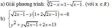 Đề thi khảo sát chất lượng môn Toán lớp 11 có đáp án