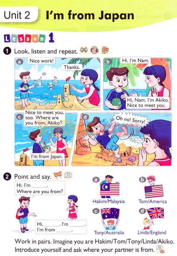 Bài tập Tiếng Anh lớp 4 Chương trình mới Unit Tiếng Anh lớp 4 Chương trình mới Unit 2: I’m from Japan