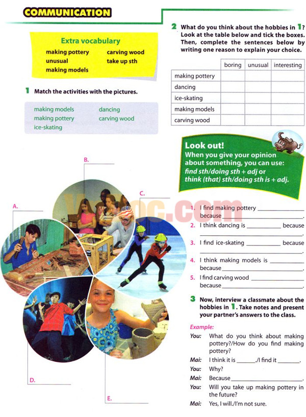 Bài nghe nói tiếng Anh lớp 7 Unit 1 Ôn tập kiểm tra tiếng Anh lớp 7